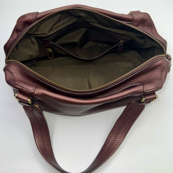 Cole Haan Purple Leather Satchel - EUC - Picture 11 of 14